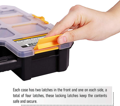 CANOPUS Craft Organizer, Hardware & Parts Organizer, 3 Pieces Set Tool box